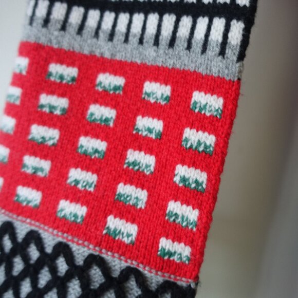 J Crew k2934 Extra Long Merino Wool Blend Scarf fair isle Multicolor Women's - Picture 11 of 14